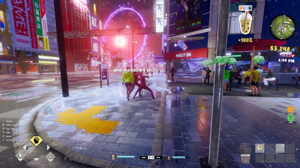 A street brawl